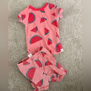 GAP Baby Pink Graphic Tee and Shorts Set